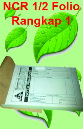  Nota  / Kwitansi NCR setengah folio rangkap satu
