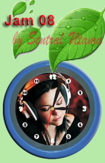 Jam Dinding Foto/Logo08