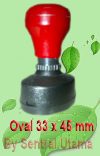 Stempel Oval 33 x 45 mm