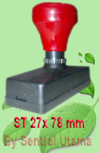 stempel ukuran 27 x 78 mm